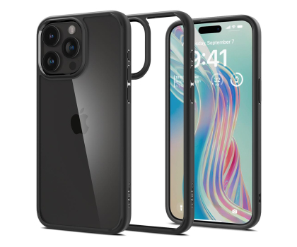 Etui do telefonów SPIGEN Ultra Hybrid do iPhone 15 Pro Max matte black ACS06570